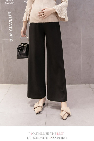 Pantaloni eleganti pentru gravide in doua culori - model lat