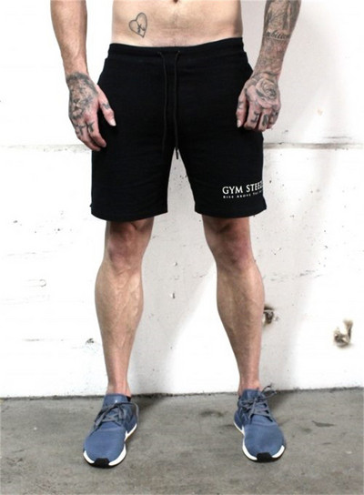 Férfi modern rövidnadrág több színben felirattal