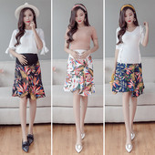 Nyári szoknya kismamáknak virágmotívumokkal több színben