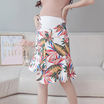 Лятна пола за бременни жени с флорални мотиви в няколко цвята