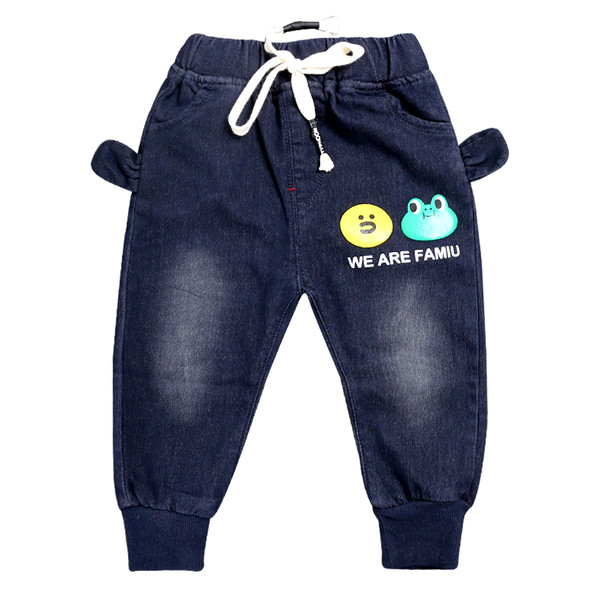 Modern gyerekfarmer két színben hímzéssel