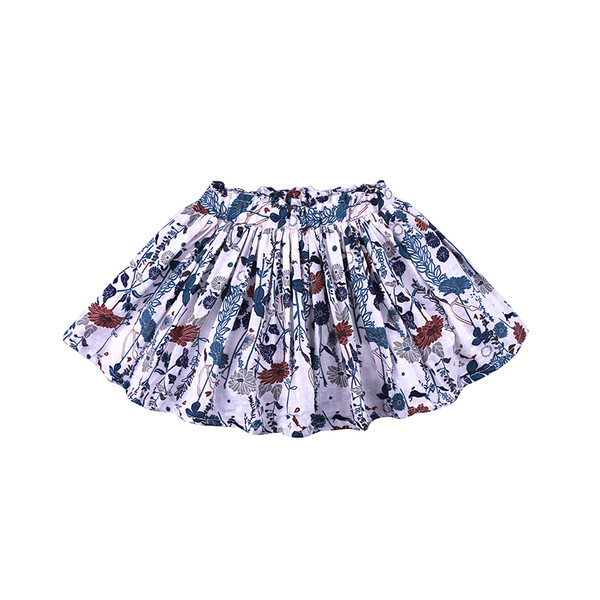 Modern gyerekszoknya virágos motívumokkal, három színben