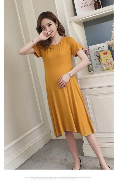 Alkalmi ruha terhes nőknek, rövid ujjú több színben