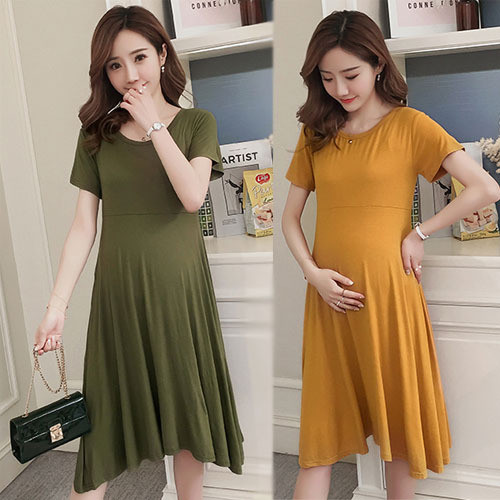 Alkalmi ruha terhes nőknek, rövid ujjú több színben