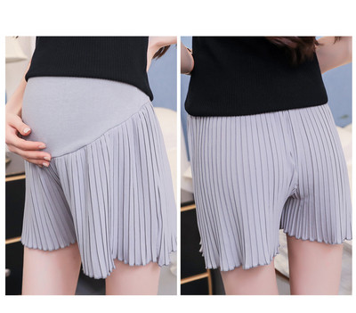 Stílusos rövidnadrág terhes nők számára szürke és fekete színben
