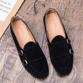 Mocasini moderni barbatesti din piele intoarsa eco doua modele