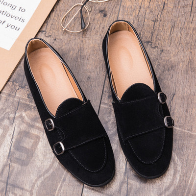 Mocasini moderni barbatesti din piele intoarsa eco doua modele