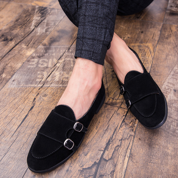 Mocasini moderni barbatesti din piele intoarsa eco doua modele