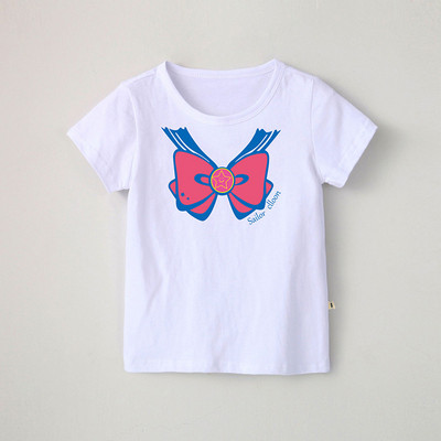 Gyerek póló lányoknak négy színben, rátéttel