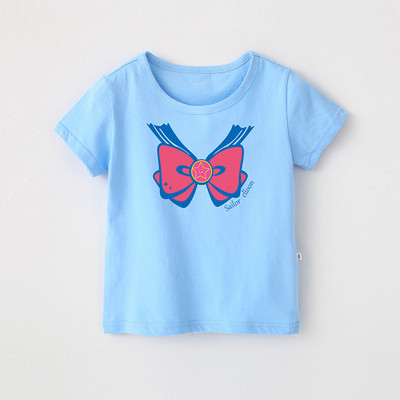 Gyerek póló lányoknak négy színben, rátéttel