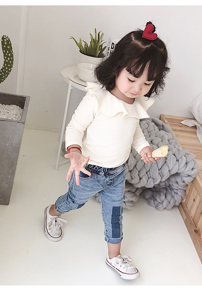 Alkalmi gyerekblúz O-nyakkal, több színben