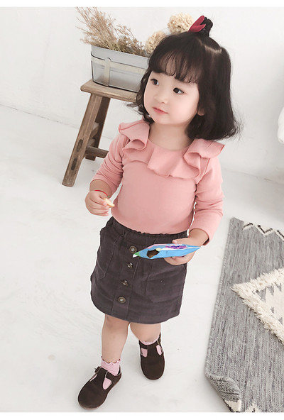 Alkalmi gyerekblúz O-nyakkal, több színben