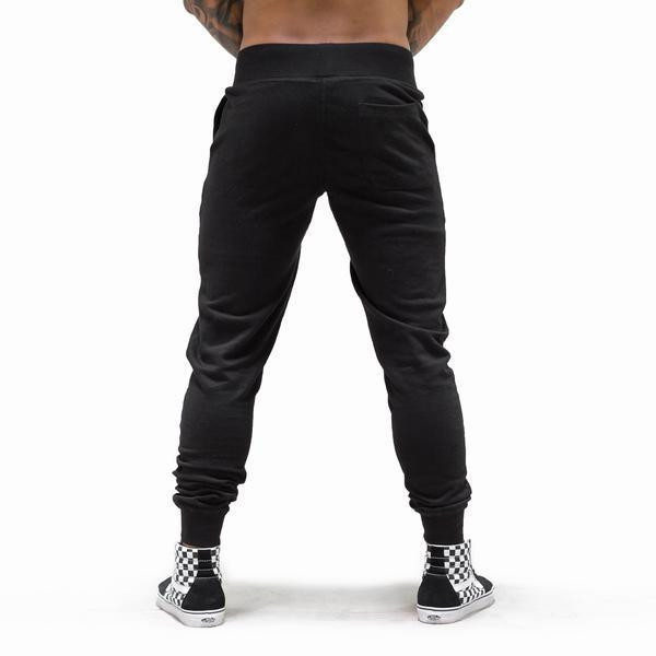 Pantaloni de bărbați sport și casual în negru două modele