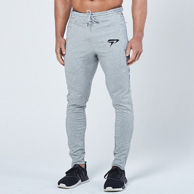 Мъжки спортен панталон в три цвята с апликация