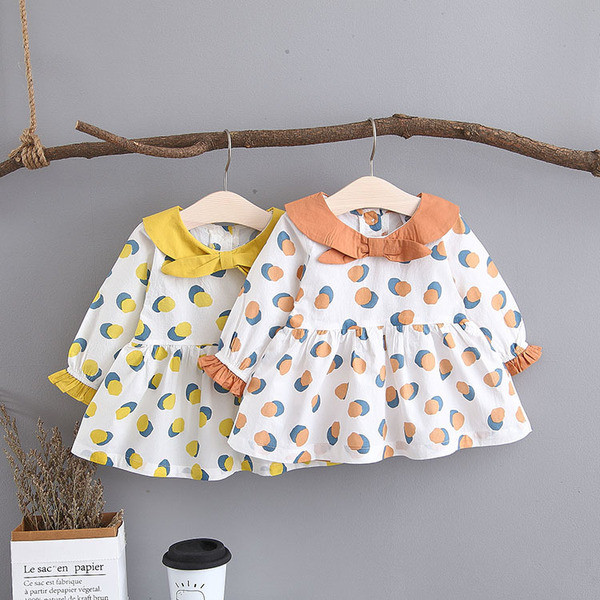 Stílusos gyerekruha, pöttyös hosszú ujjú