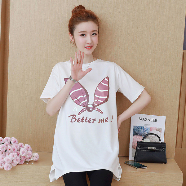 Tricou modern pentru gravide cu aplicare in mai multe culori