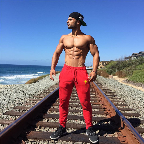 Pantaloni barbatesti simpli in doua culori cu aplicatie