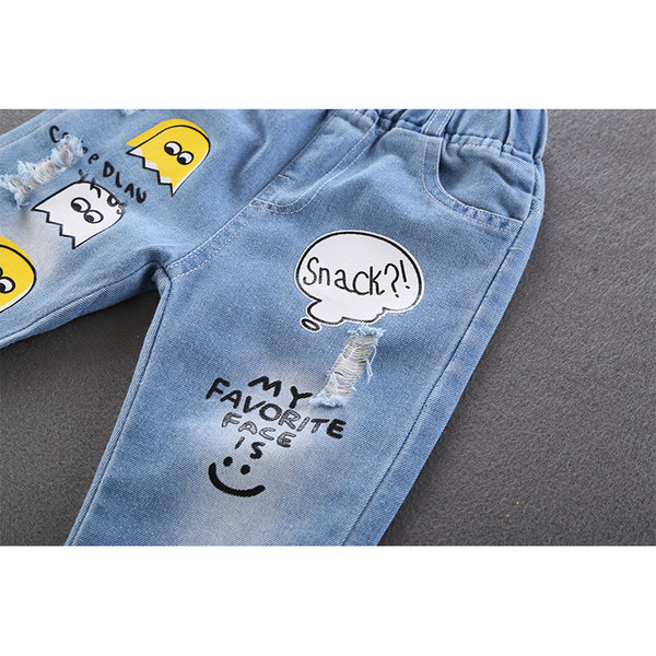 Modern gyerekfarmer kék rátéttel