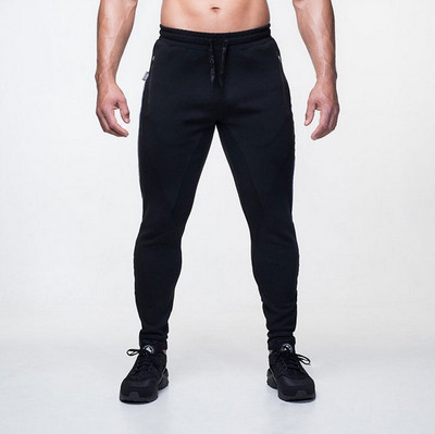 Модерен мъжки спортен панталон в четири цвята с цветен кант