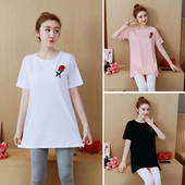 Alkalmi póló terhes nőknek több színben hímzéssel