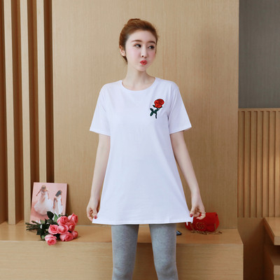 Alkalmi póló terhes nőknek több színben hímzéssel