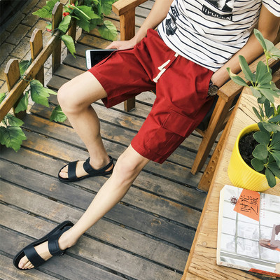 Divatos férfi rövidnadrág több színben, zsebekkel