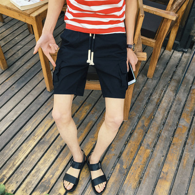 Divatos férfi rövidnadrág több színben, zsebekkel