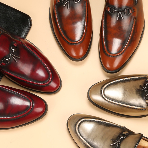 Stílusos férfi cipők ökobőrből, három színben - két modell