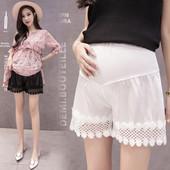 Καθημερινά σορτς για τις έγκυες γυναίκες σε μαύρο και άσπρο χρώμα