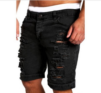 Divatos férfi rövidnadrág több színben, szakadt motívumokkal