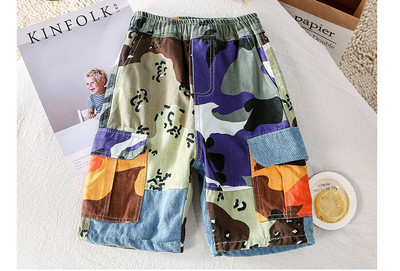 Pantaloni moderni pentru copii cu buzunare pentru baieti