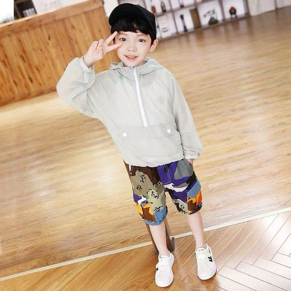 Pantaloni moderni pentru copii cu buzunare pentru baieti