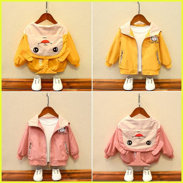 Sport-hétköznapi gyerekkabát lányoknak és fiúknak 3D elemmel