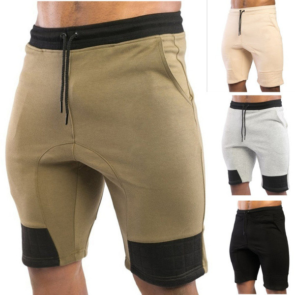 Pantaloni scurți casual pentru bărbați în patru culori cu cravate