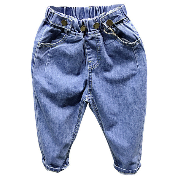 Modern gyerekfarmer kék és fekete színben