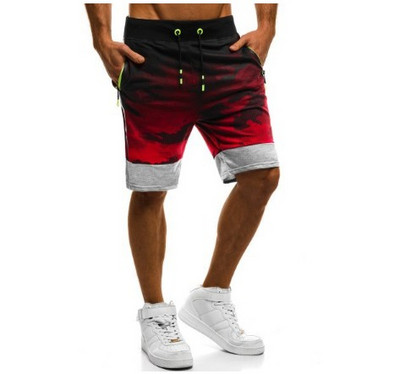 Pantaloni scurți moderni pentru bărbați în culori irizate
