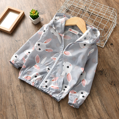 Καθημερινό παιδικό μπουφάν για κορίτσια με πολύχρωμη εφαρμογή σε διάφορα χρώματα