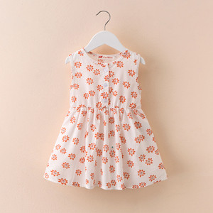 Модерна детска рокля разкроен   модел с цветна апликация в няколко цвята