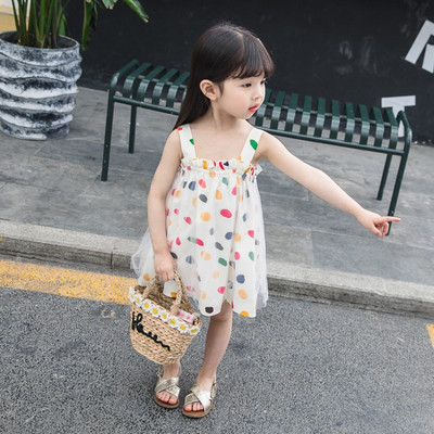 Καθημερινό παιδικό φόρεμα με τούλι