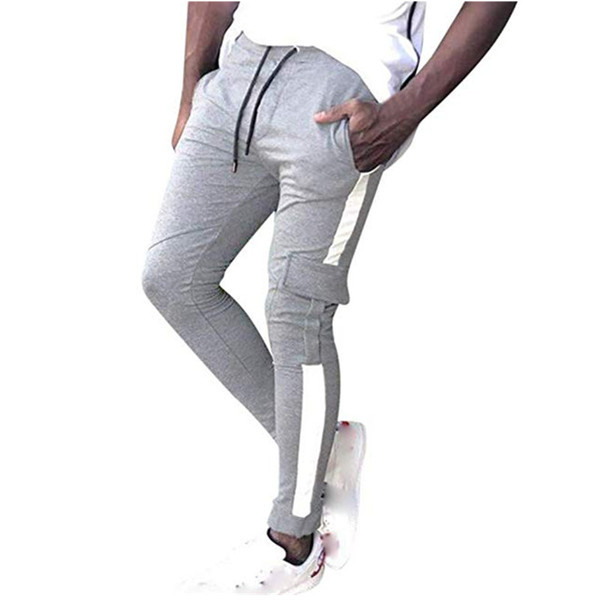 Μοντέρνα ανδρικά αθλητικά παντελόνια με κορδόνια 