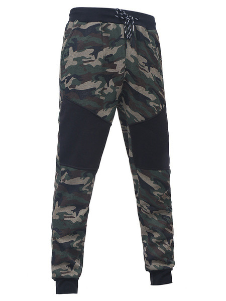Αθλητικά ανδρικά παντελόνια με καμουφλάζ πριντ