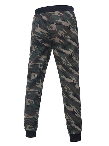 Αθλητικά ανδρικά παντελόνια με καμουφλάζ πριντ