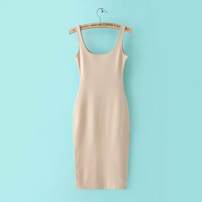 Modern női ruha vékony pántokkal több színben