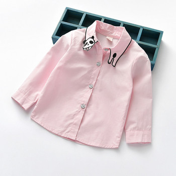Μοντέρνο παιδικό πουκάμισο για κορίτσια με διάφορα χρώματα