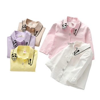 Μοντέρνο παιδικό πουκάμισο για κορίτσια με διάφορα χρώματα