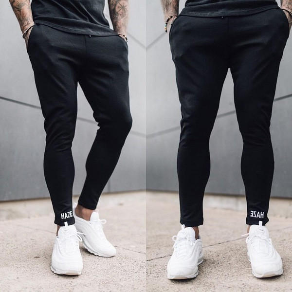 Modern férfi sportnadrág három színben felirattal - két modell