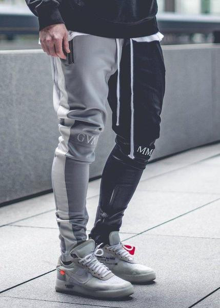 Divatos férfi nadrág két színben felirattal