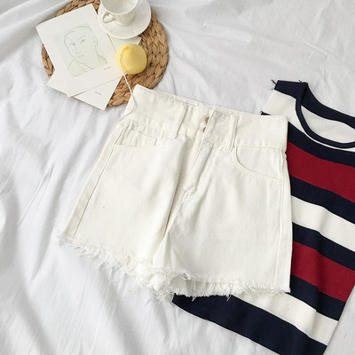 Μοντέρνα σορτς με υψηλή μέση σε τρία χρώματα