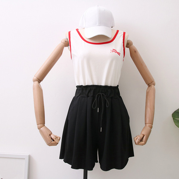 Αθλητικό γυναικείο σετ σε κόκκινο, πράσινο και μαύρο χρώμα