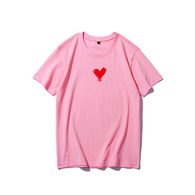 Női pamut póló rátéttel több színben